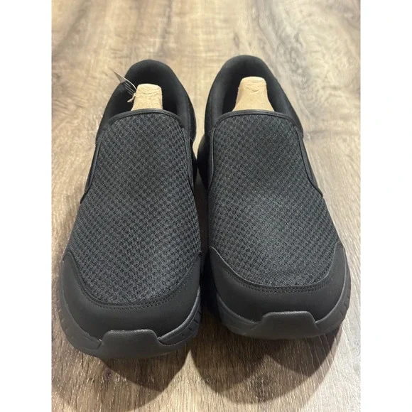 Skechers Work Squad SR-Urgran Mens 10 Black Slip Resistant Shoes 200273/BLK - Picture 7 of 9